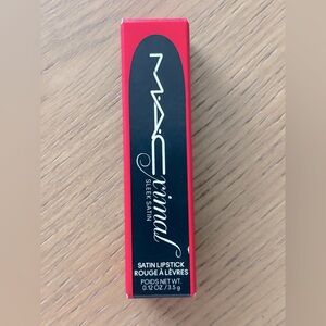 MACximal 813 left on red Sleek satin Lipstick